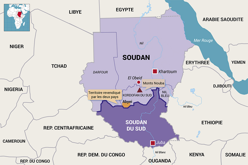 Carte de Soudan