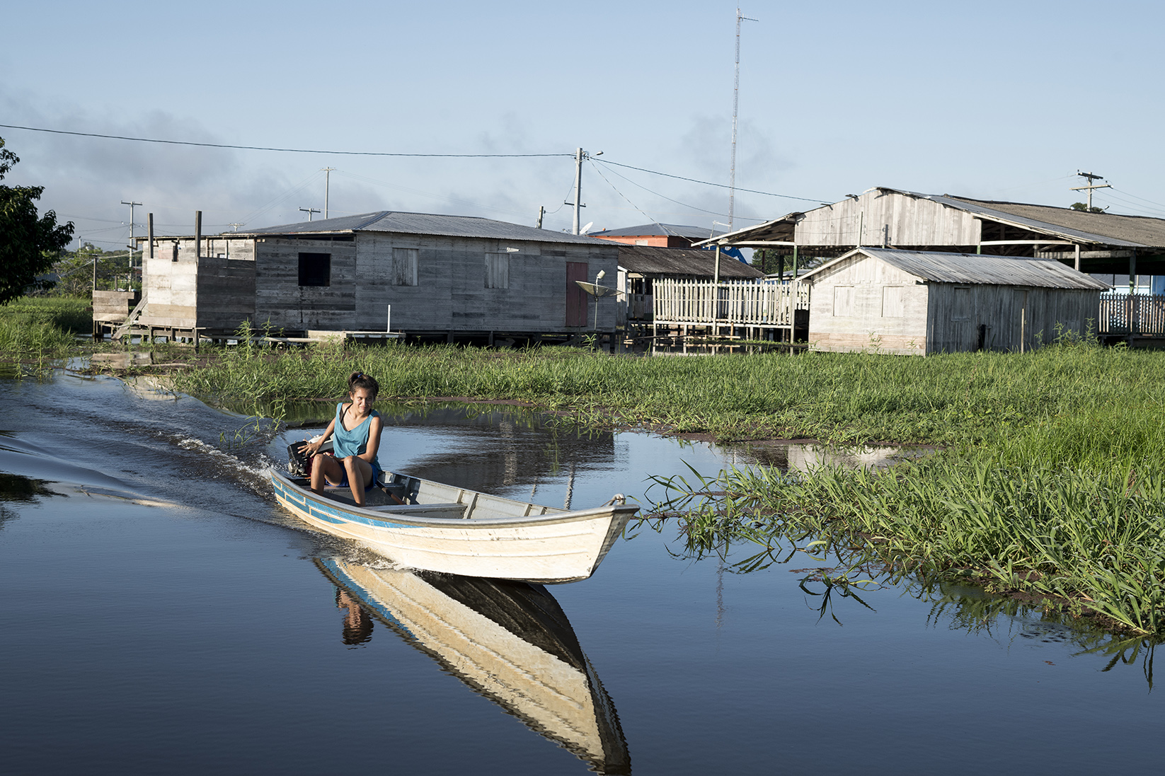 Brésil, État d'Amazonas. Juin 2019. Entre les villages d'Urucurituba et de Murutinga.