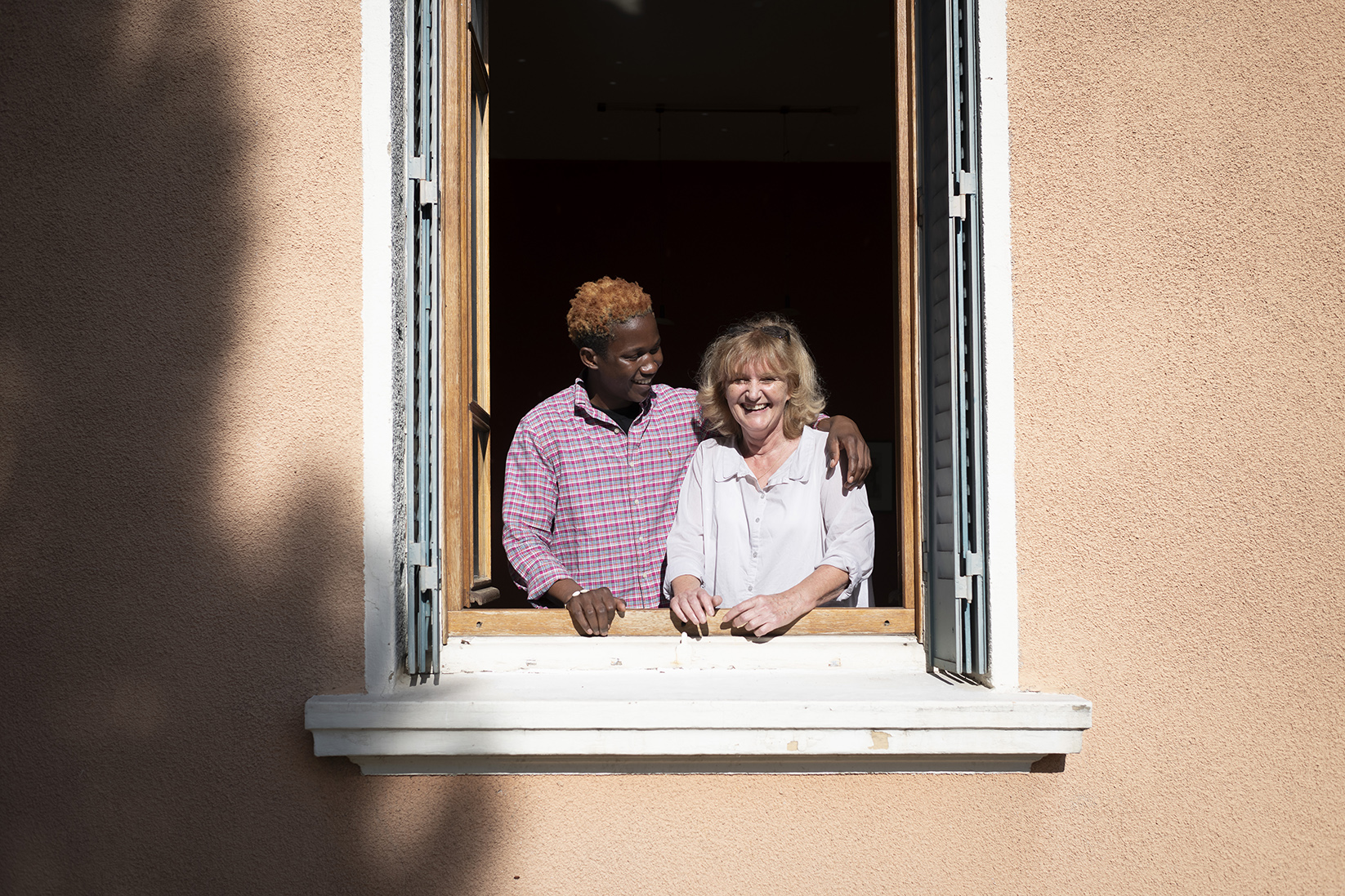 Oumar et Marie à la fenêtre