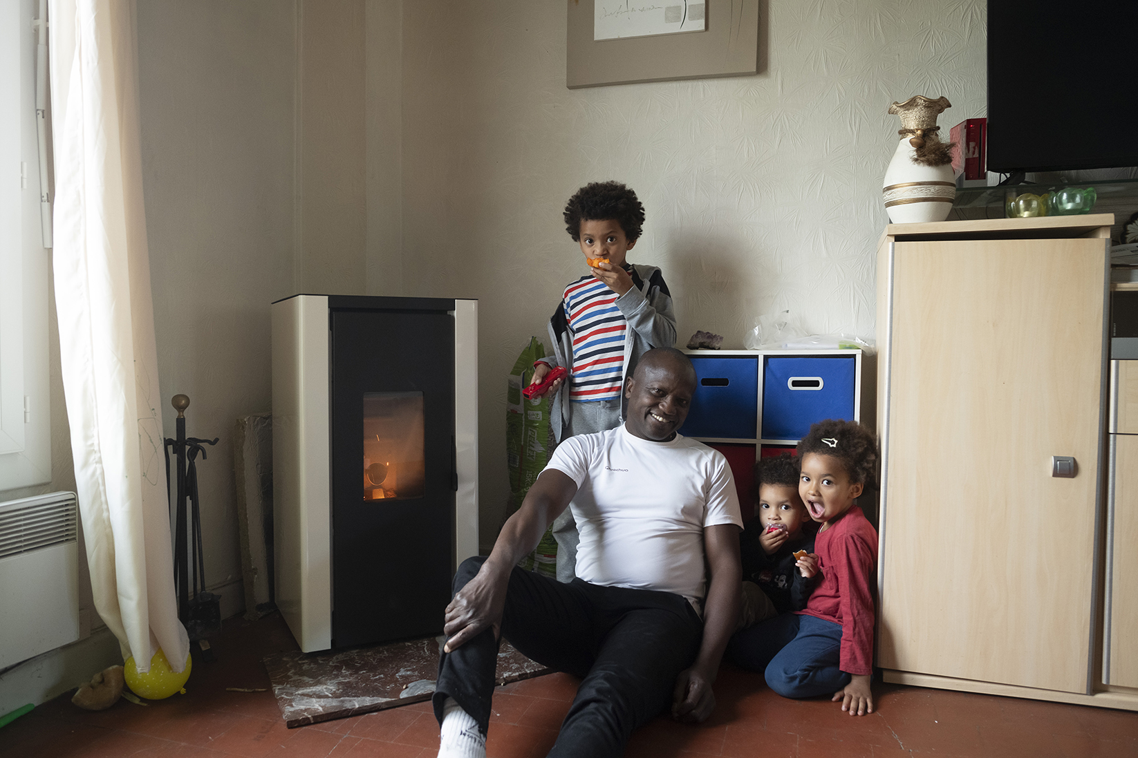 une famille en précarité énergétique