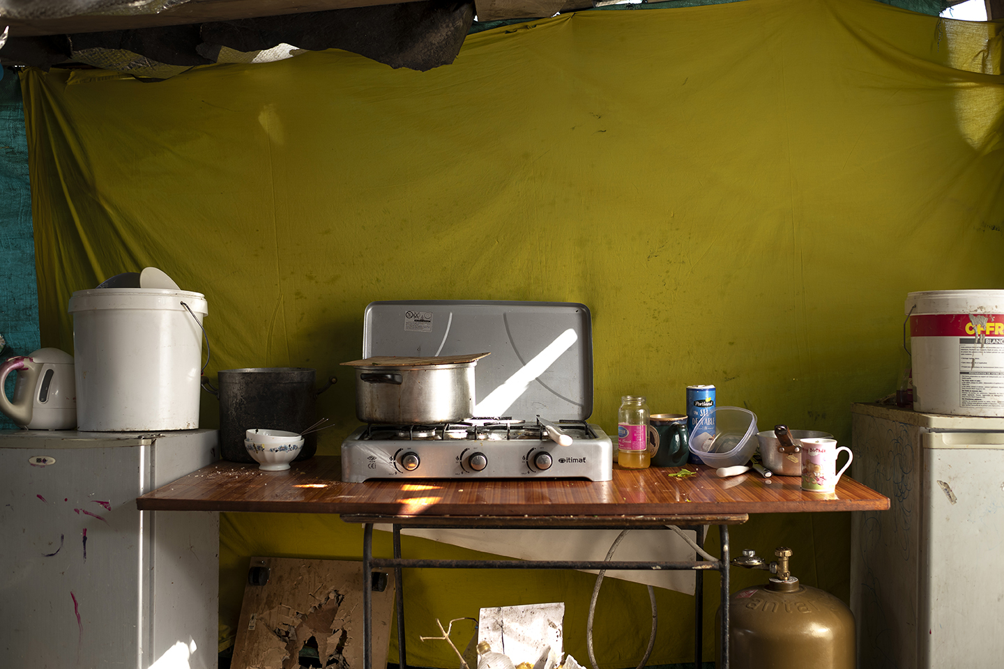 cuisine dans une des maisons du campement