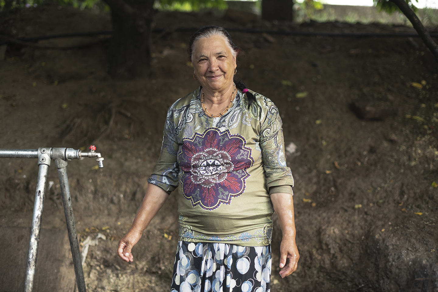 Une habitante du campement.