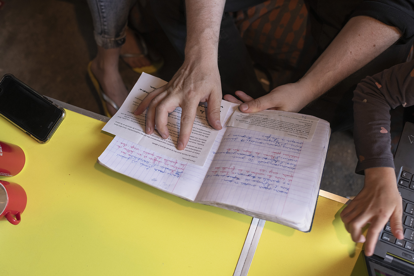 Un cahier d'école.