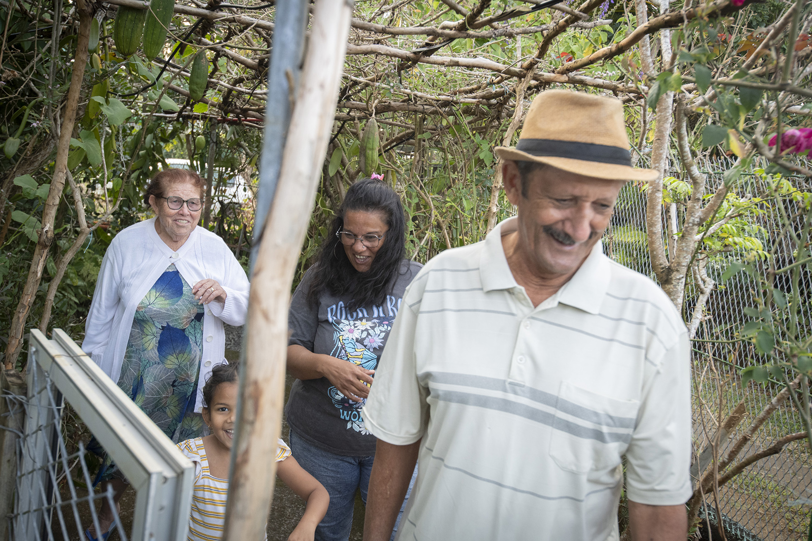 Famille réunionnaise affectée par le passage de Garance