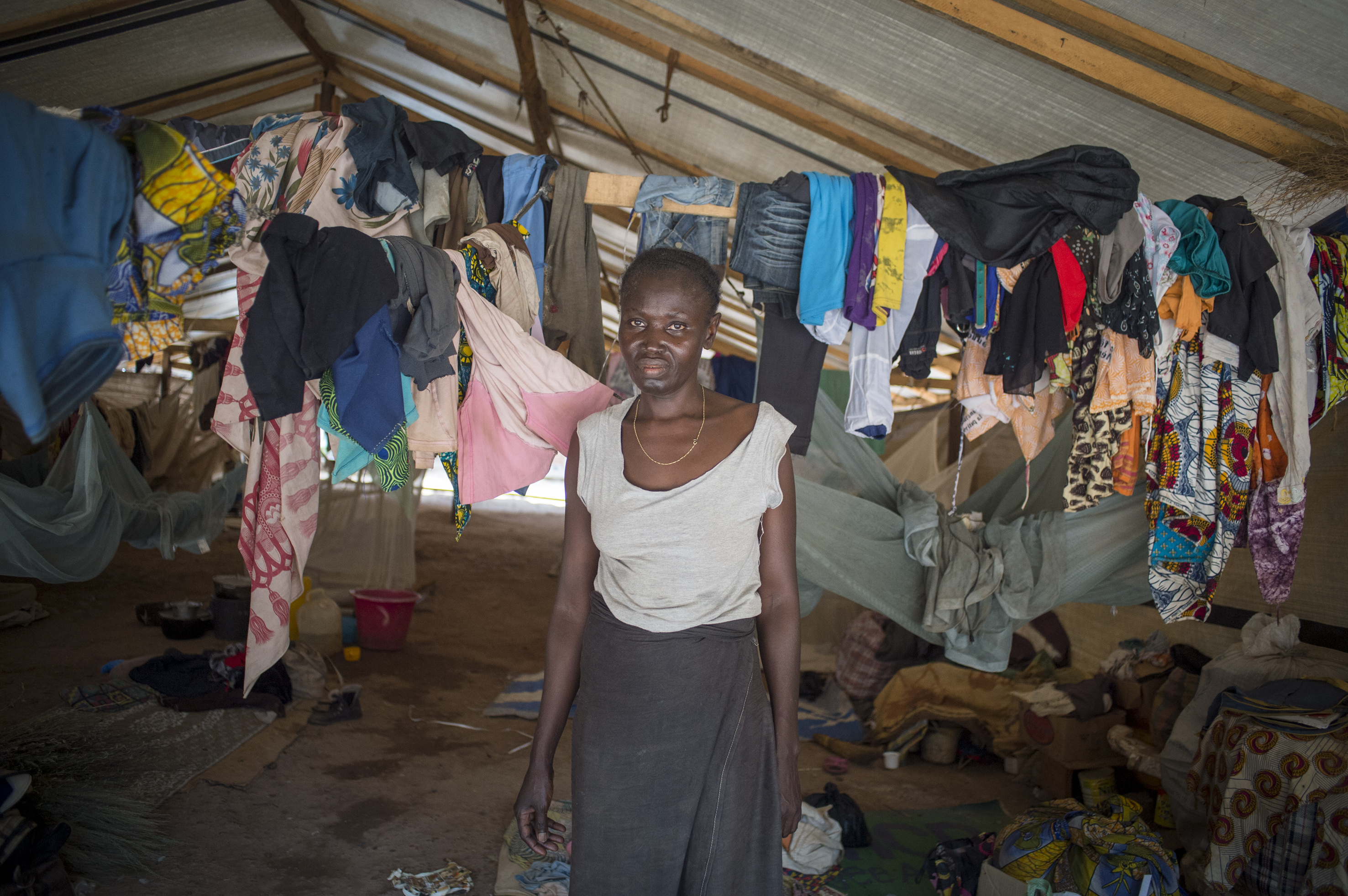 Dans le camp de déplacés "Joseph Mokassa", à Bangui. (Archives 2015)