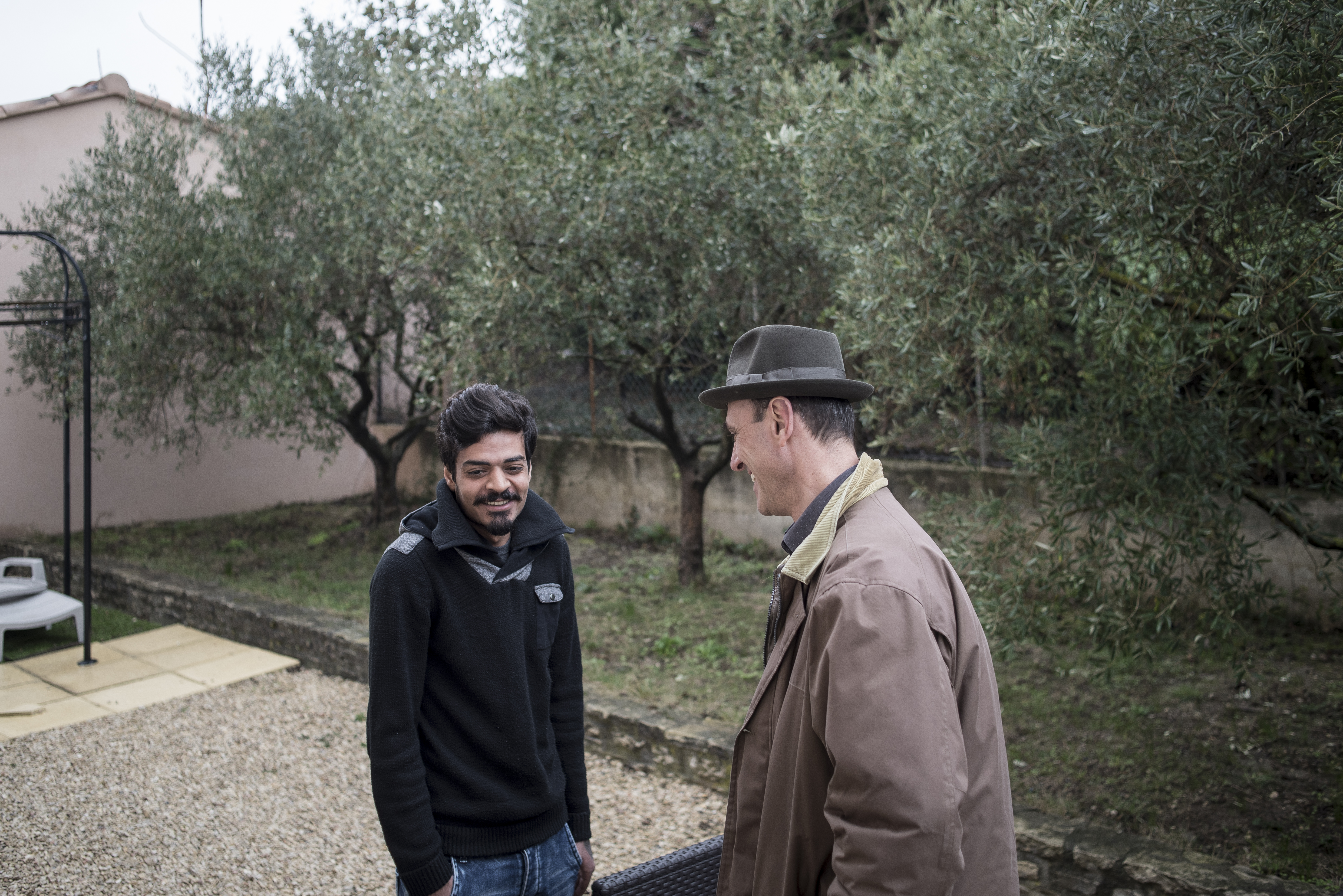 François, en compagnie d'un des deux aînés.