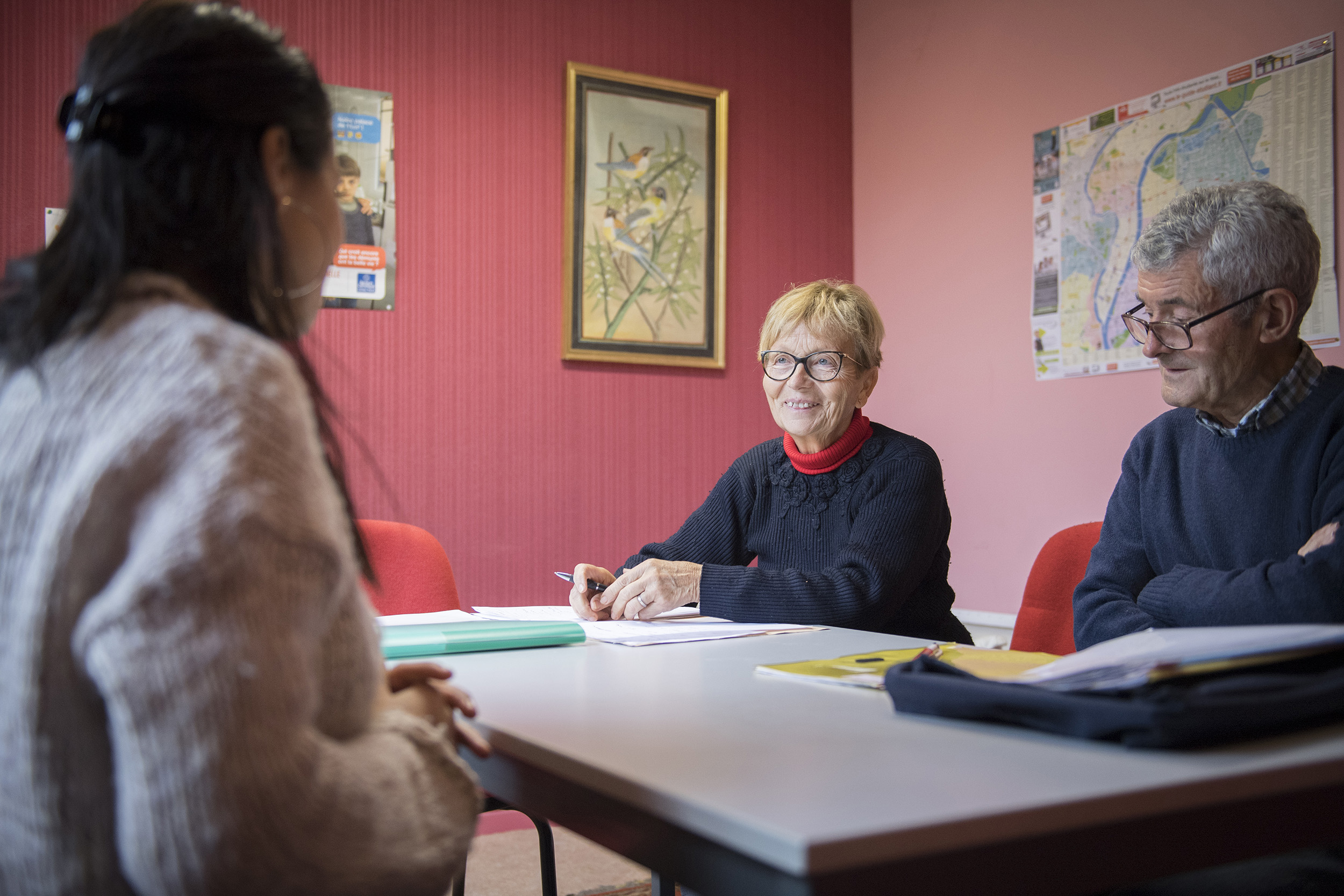 Une permanence d'aide du Secours Catholique, à Givors.