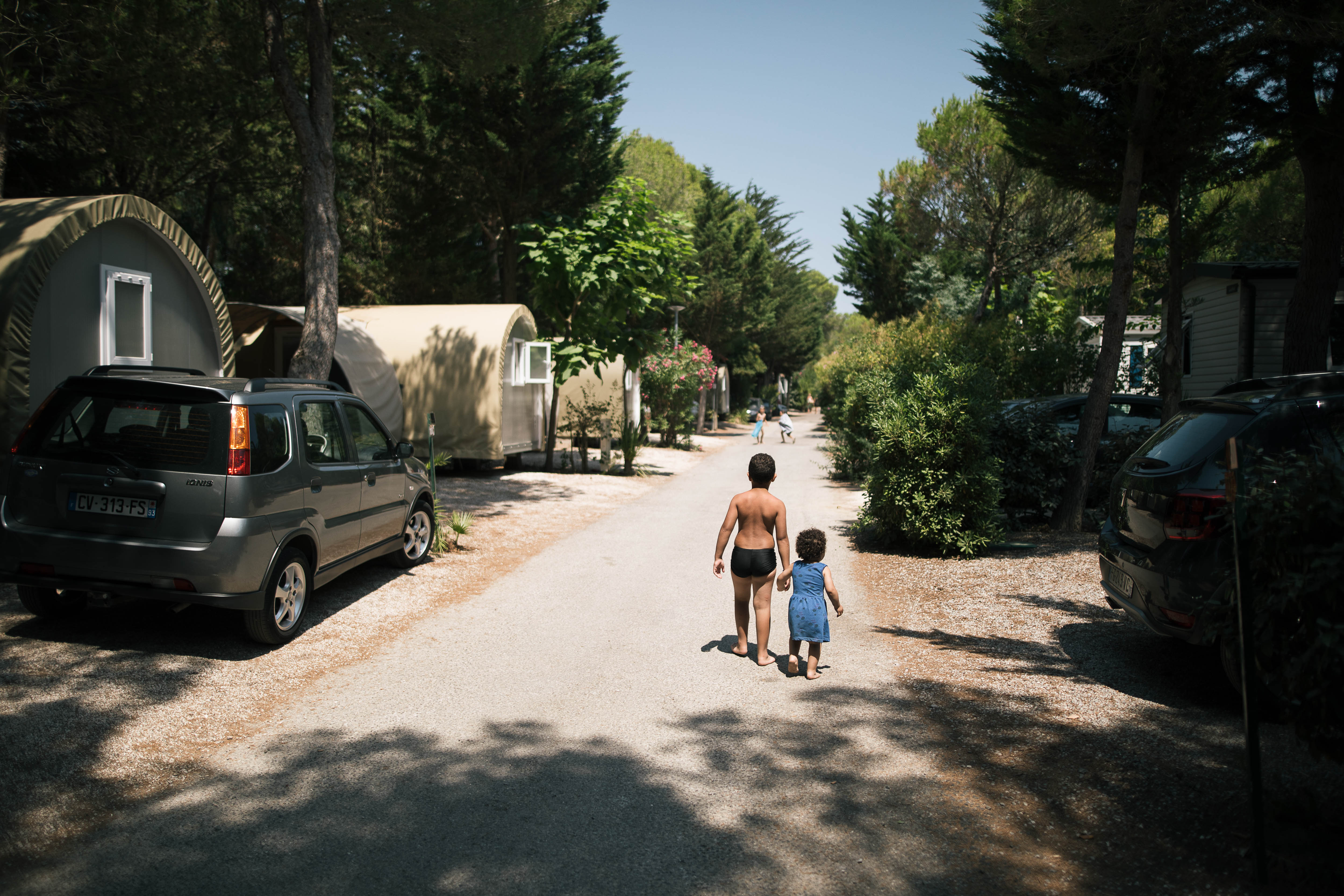 En vacances au camping. Crédits photos : ©Anthony Micallef / Secours Catholique