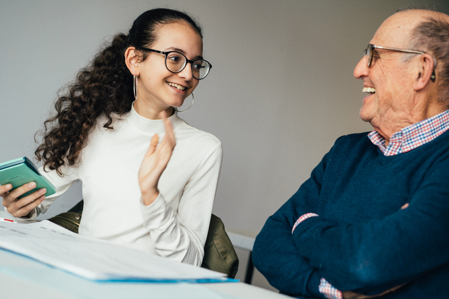 Un duo apprenant - bénévole.