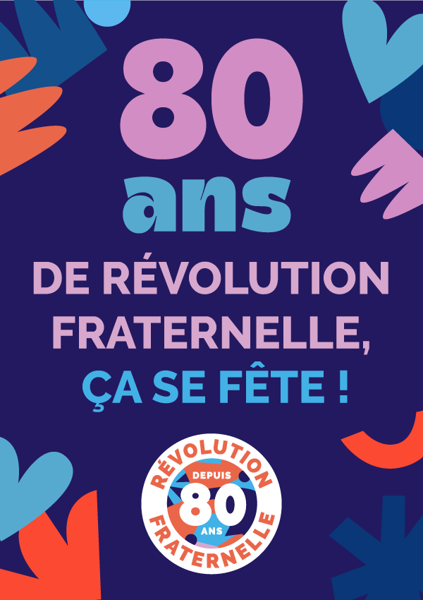 bannière 80e anniversaire secours catholique