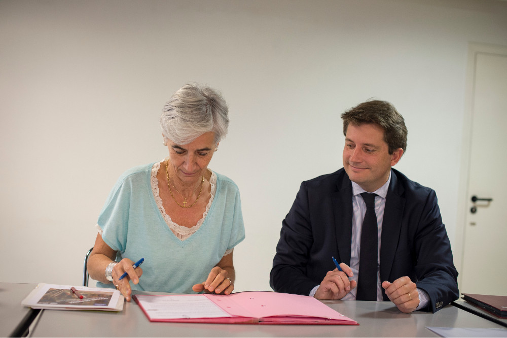 Signature de l'accord avec l'association Lire pour s'en sortir