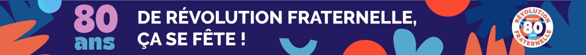 bannière 80e anniversaire secours catholique