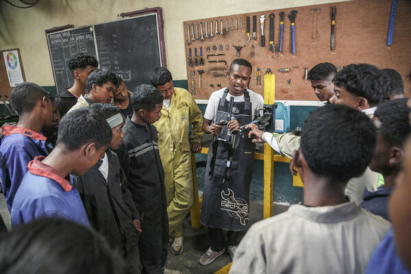 atelier de réparation de vélo à madagascar