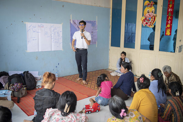 Dans un bidonville de Phnom Penh