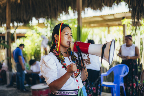 Marisol Garcia Apaguenio militante indigène péruvienne
