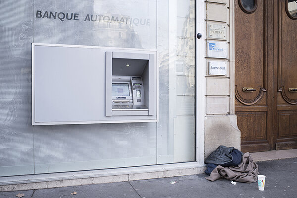 Un distributeur bancaire