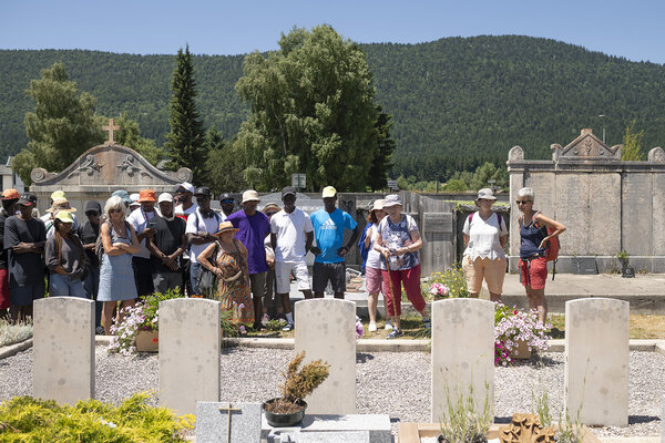 groupe en visite dans le Vercors