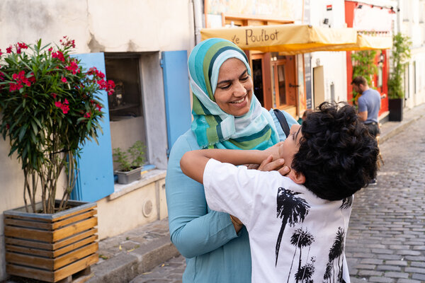 Cherifa et son fils Élies