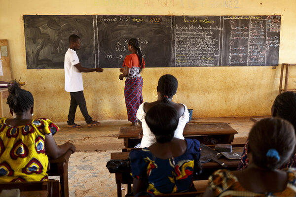 salle de classe en cote d'ivoire