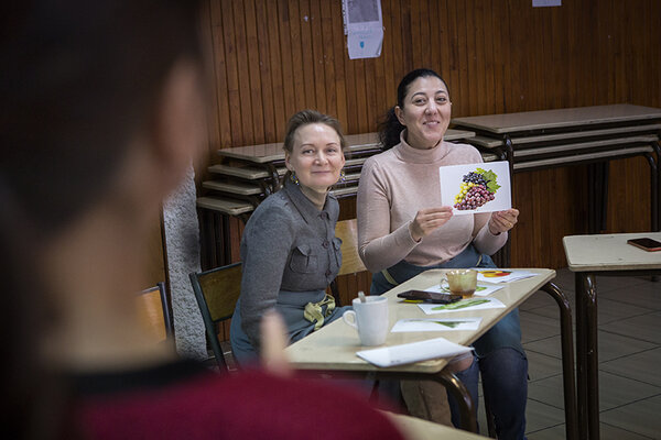 Les participantes organisent leur atelier de bocalerie 