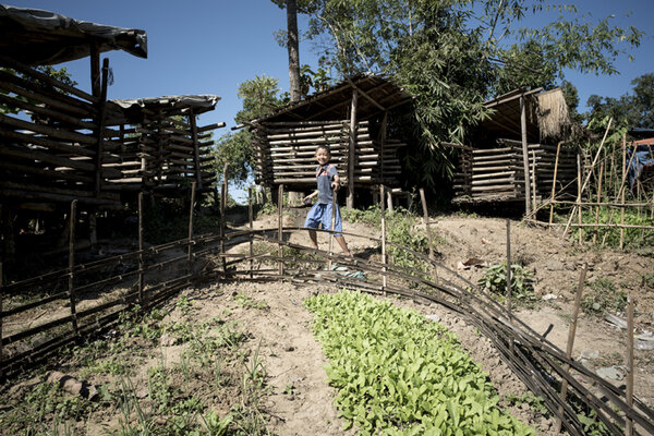 Les paroisses, sur les terrains desquelles sont implantés les camps, ont mis à la disposition des déplacés des parcelles où ils peuvent cultiver des potagers et élever des porcs.