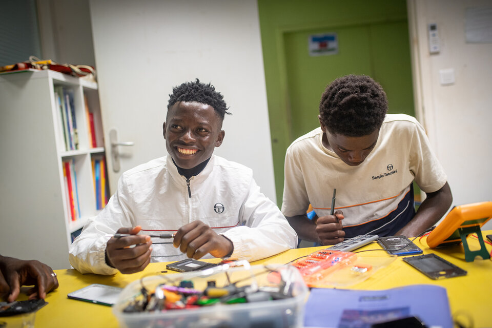 jeunes apprenants du centre Nyamba à Mayotte