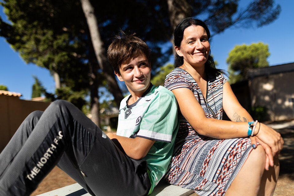 une mère et son fils 