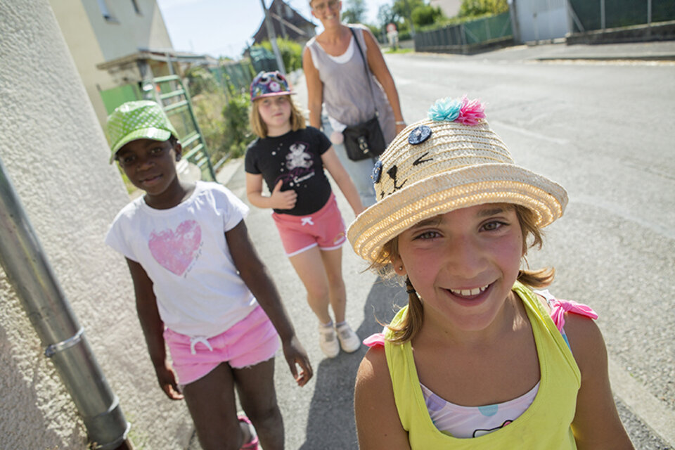 des enfants en vacances