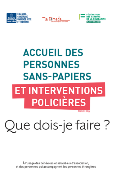 ACCUEIL DES PERSONNES  SANS-PAPIERS ET INTERVENTIONs policières