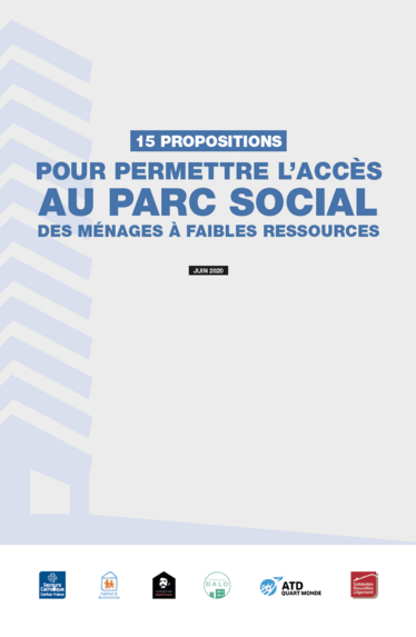 15 propositions pour permettre l'accès au parc social des ménages à faibles ressources